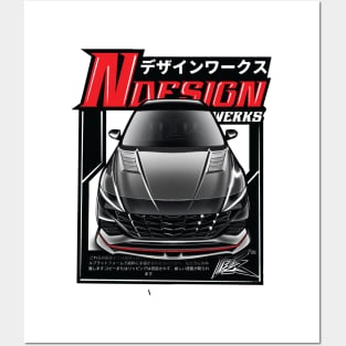 hyundai elantra N Posters and Art